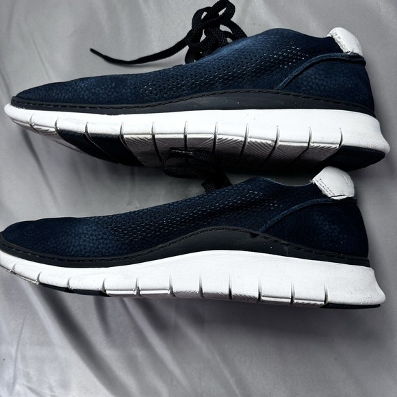 Vionic‎ Joey Navy Leather Sneakers Women's Size 8 - Picture 10 of 13